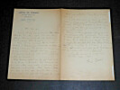 SERGE BASSET LETTRE AUTOGRAPHE SIGNEE MILAN BRESCIA ITALIE 1914-18 CENSURE. Serge Basset