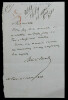 D&eacute;sir&eacute; NISARD - LETTRE AUTOGRAPHE SIGN&Eacute;E, Paris, 1858. D&eacute;sir&eacute; NISARD