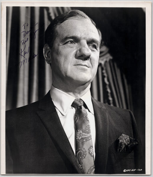 Karl Malden - Grande Photographie avec d&eacute;dicace autographe originale sign&eacute;e 1914. Karl Malden