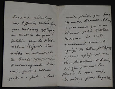 SELIGMANN Ernst - LETTRE AUTOGRAPHE SIGNÉE, PARIS