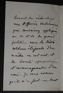 SELIGMANN Ernst - LETTRE AUTOGRAPHE SIGNÉE, PARIS
