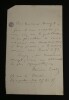 LETTRE AUTOGRAPHE SIGNEE &Agrave; Henri HEUGEL, 1885. Th&eacute;odore LACK
