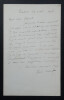 Paul ALBERT - LETTRE AUTOGRAPHE SIGN&Eacute;E &Agrave; Edmond ABOUT. Paul ALBERT