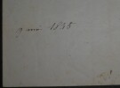 ACHARD Am&eacute;d&eacute;e LETTRE AUTOGRAPHE SIGNEE DU 9 MAI 1845. Am&eacute;d&eacute;e ACHARD
