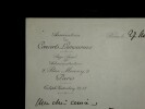 CHEVILLARD Camille - LETTRE AUTOGRAPHE SIGN&Eacute;E, CONCERTS LAMOUREUX, PARIS, 1917. Camille Chevillard