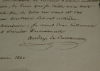 Pierre-Fran&ccedil;ois Audry de Puyravault Lettre autographe sign&eacute;e &agrave; J. Laffitte 1840. Pierre-Fran&ccedil;ois Audry de Puyravault