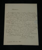 Pierre-Fran&ccedil;ois Audry de Puyravault Lettre autographe sign&eacute;e &agrave; J. Laffitte 1840. Pierre-Fran&ccedil;ois Audry de Puyravault