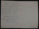 Edmond ABOUT- Amusante Lettre AUTOGRAPHE SIGNEE, 1882 "Notre petit singe Michel". Edmond ABOUT