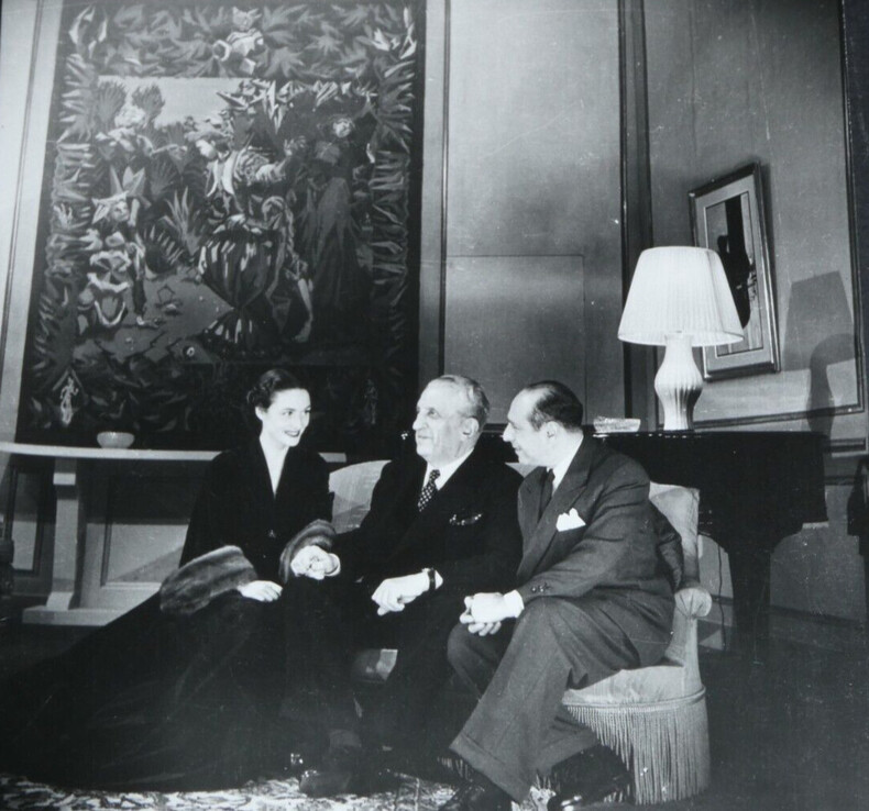 Marcia MAUBAN, Henry BERNSTEIN, Jean WALL par ROGER-VIOLLET - PHOTO ORIGINALE. Marcia MAUBAN, Henry BERNSTEIN, Jean WALL