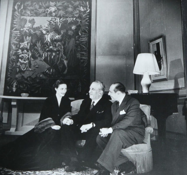 Marcia MAUBAN, Henry BERNSTEIN, Jean WALL par ROGER-VIOLLET - PHOTO ORIGINALE. Marcia MAUBAN, Henry BERNSTEIN, Jean WALL