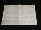 Partition Manuscrite Orchestration Andr&eacute; CLAVEAU - Paroles de Jacques Larue et musique de Jacques M&eacute;t&eacute;hen. Andr&eacute; Claveau ; Jacques Larue ; Jacques ...