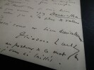 LETTRE AUTOGRAPHE SIGN&Eacute;E &Agrave; Henri HEUGEL, 1891. Th&eacute;odore LACK
