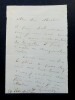 LETTRE AUTOGRAPHE SIGN&Eacute;E &Agrave; Edmond ABOUT, JOURNAL. GUEROULT Adolphe Georges