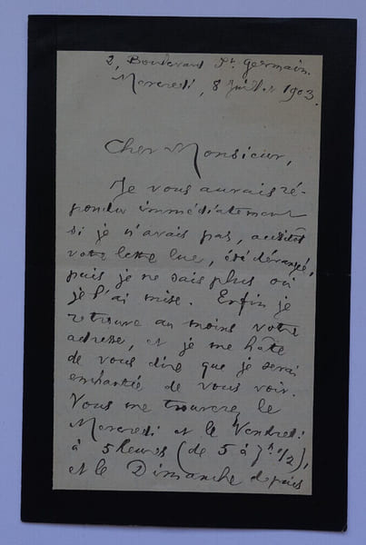 Louise READ - LETTRE AUTOGRAPHE SIGN&Eacute;E DE 4 PAGES, DEUIL, 1903. Louise Read