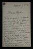 LETTRE AUTOGRAPHE SIGN&Eacute;E &Agrave; HEUGEL, 1888. Th&eacute;odore Lajarte