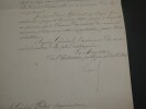 Charles GIRAUD, Homme politique - LETTRE SIGN&Eacute;E AU G&Eacute;N&Eacute;RAL PELET 1851. Charles GIRAUD