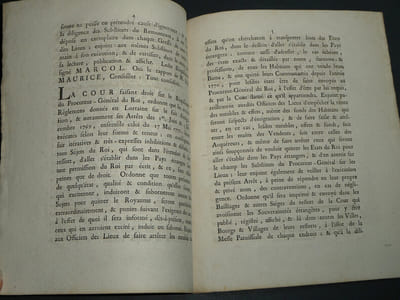 Arrêt de la Cour de Parlement de Lorraine, qui renouvelle les défenses faites par les Règlements concernant le fait d'émigration, 1780
