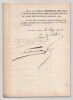 Pouvoir sign&eacute; par Armand d'Artois – Collection de 50 auteurs & musiciens. Armand d'Artois