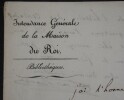 BARBIER Antoine Alexandre - LETTRE AUTOGRAPHE SIGN&Eacute;E - MAISON DU ROI - S&Eacute;VIGN&Eacute;. Antoine Alexandre BARBIER