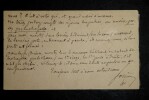 OLLIVIER Marie-Joseph - CARTE DE VISITE AUTOGRAPHE SIGN&Eacute;E , 1895. Marie-Joseph Ollivier