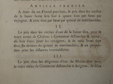 Décret de la Convention Nationale, Imprimerie du Louvre - An II de la République. Convention Nationale