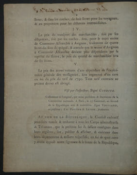 Décret de la Convention Nationale, Imprimerie du Louvre - An II de la République. Convention Nationale