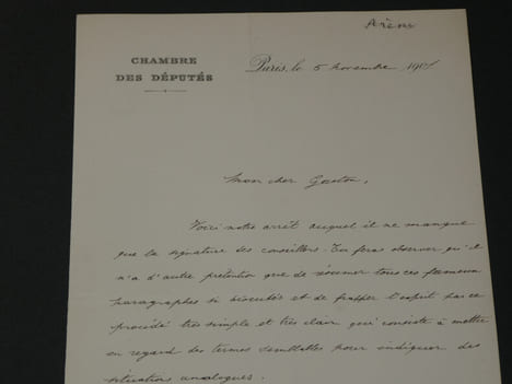 Emmanuel ARENE, écrivain - LETTRE AUTOGRAPHE SIGNÉE - Paris, 1901, 1 page. Emmanuel ARENE