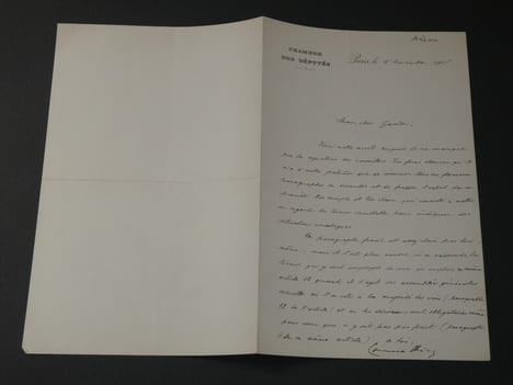 Emmanuel ARENE, écrivain - LETTRE AUTOGRAPHE SIGNÉE - Paris, 1901, 1 page. Emmanuel ARENE