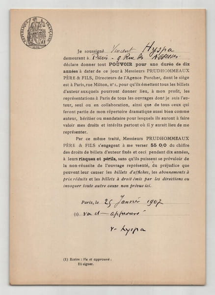 Pouvoir sign&eacute; par Vincent Hyspa – Collection coh&eacute;rente de 50 auteurs & musiciens. Vincent Hyspa