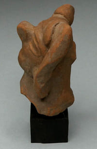 Tête en terre cuite, art précolombien du Ier millénaire, 62 mm