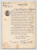 Pouvoir sign&eacute; Andr&eacute; Godfernaux – Collection coh&eacute;rente de 50 auteurs & musiciens. Andr&eacute; Godfernaux dit Alfred Girault