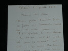 Joseph Bail - Lettre autographe sign&eacute;e &agrave; H. Lapauze "Le jour des cuivres" - 1908. Joseph Bail