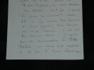 Joseph Bail - Lettre autographe sign&eacute;e &agrave; H. Lapauze "Le jour des cuivres" - 1908. Joseph Bail