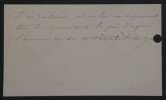 &Eacute;douard PAILLERON, Dramaturge - CARTE DE VISITE AUTOGRAPHE DE 2 PAGES. &Eacute;douard PAILLERON