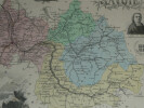Lithographie couleur, La Savoie, dress&eacute; Vuillemin, Graveur Gobert 1876 XIX&egrave;me. Vuillemin ; Gobert
