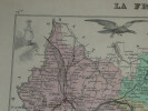 Lithographie couleur, La Savoie, dress&eacute; Vuillemin, Graveur Gobert 1876 XIX&egrave;me. Vuillemin ; Gobert