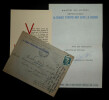 MINIST&Egrave;RE DES COLONIES - INVITATION EXPOSITION, AVEC ERREUR DESTINATAIRE 1945. Minist&egrave;re des Colonies