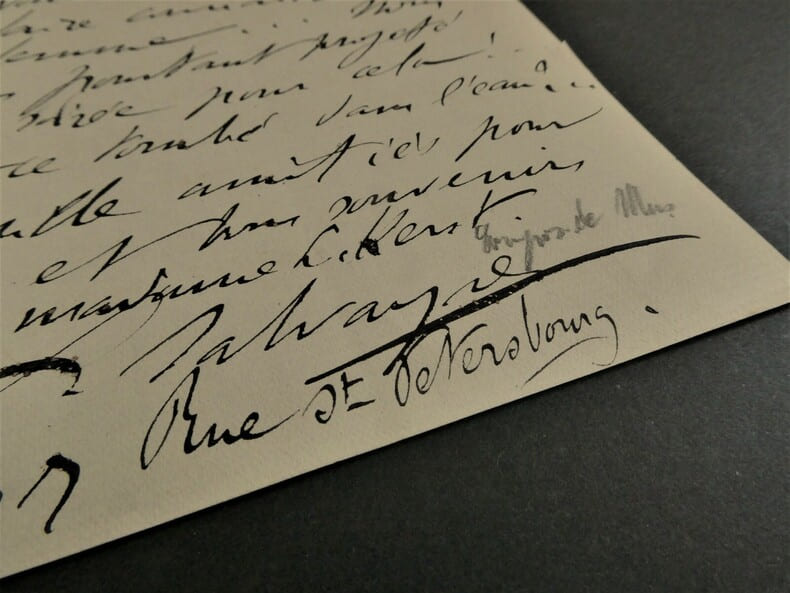 LETTRE AUTOGRAPHE SIGNEE, PARIS. Gaston Salvayre