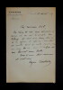 VEUILLOT Eug&egrave;ne - LETTRE AUTOGRAPHE SIGN&Eacute;E, REDACTION L'UNIVERS, PARIS, 1895. Eug&egrave;ne Veuillot