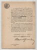 Pouvoir sign&eacute; par Raoul Gunsbourg – Collection de 50 auteurs & musiciens. Raoul Gunsbourg