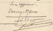 Pouvoir sign&eacute; par Henry Marx – Collection coh&eacute;rente de 50 auteurs & musiciens. Henry Marx