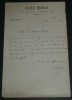 Henry L&Eacute;AUT&Eacute;, Ing&eacute;nieur - LETTRE AUTOGRAPHE SIGN&Eacute;E A C.A. LAISANT, Paris, 1882. Henry L&Eacute;AUT&Eacute;