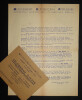MOUVEMENT R&Eacute;PUBLICAIN POPULAIRE - INVITATION, V&Eacute;LODROME D'HIVER 1946. Mouvement R&eacute;publicain Populaire