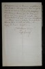 GRANGE Eug&egrave;ne - LETTRE AUTOGRAPHE SIGNEE, CHANSON "Chevets", PARIS. Eug&egrave;ne Grang&eacute;