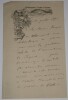 LETTRE AUTOGRAPHE SIGNEE, &Agrave; Henri HEUGEL, THERMES LUCHON 1893. BROUSTET Edouard