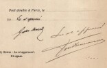 Pouvoir sign&eacute; Gaston Marot – Collection coh&eacute;rente de 50 auteurs & musiciens. Gaston Marot