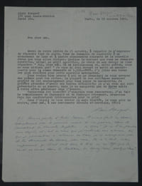Alain BOSQUET - LETTRE AUTOGRAPHE ET TAPUSCRITE SIGNÉE, 1951, Paris