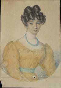 Portrait en couleur d'une femme