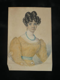 Portrait en couleur d'une femme