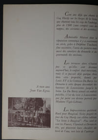 Programme Centième anniversaire Coq Hardy Bougival Yvelines île de France 1984